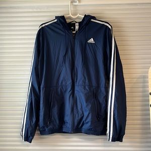 Adidas Three-Stripes Logo Windbreaker
